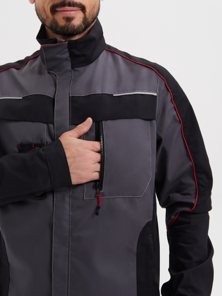 Костюм КОСТА с БР (серый/чёрный/красный)