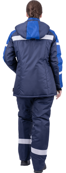 Костюм РОУД женский зимний с ПК (т.синий/василек)