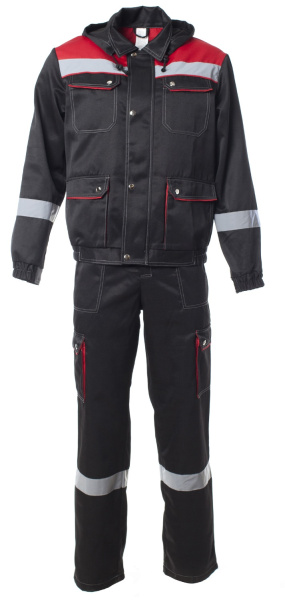 Костюм АНТЕЙ с СОП с ПК (черный/красный)