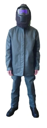 Костюм сварщика ОНИКС СОП 3 кл.защиты с силикон.накладками с БР (т.синий)
