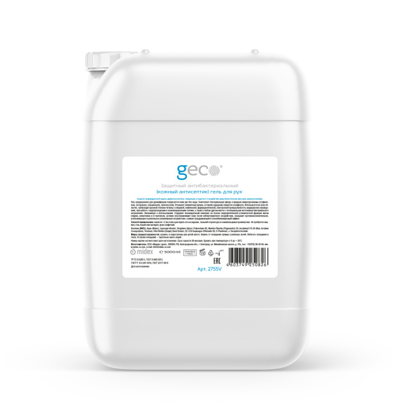 Гель GECO защитный антибактериальный 5л