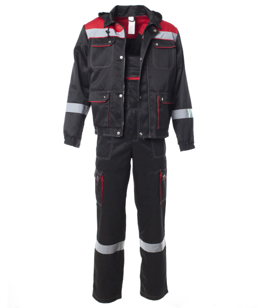 Костюм АНТЕЙ с СОП с ПК (черный/красный)