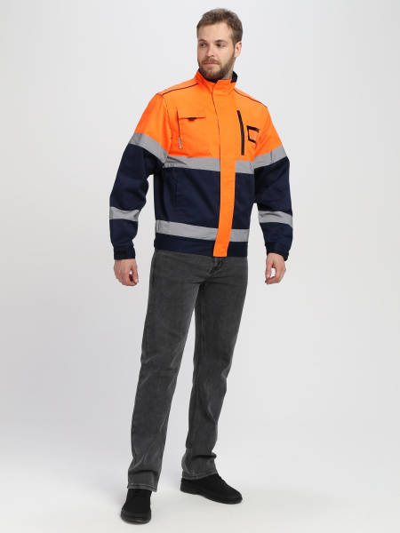 Куртка-трансформер PROFLINE SPECIALIST МВО сигнальная (оранжевый/т.синий)