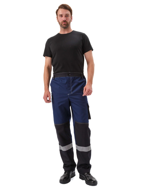 Костюм ВОЛГАРЬ с БР (т.синий/черный)