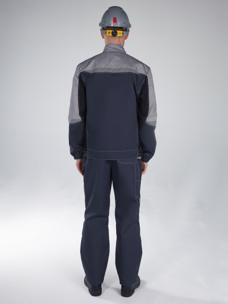Костюм ВЕКТРОН-1 с БР (т.серый/св.серый/черный)