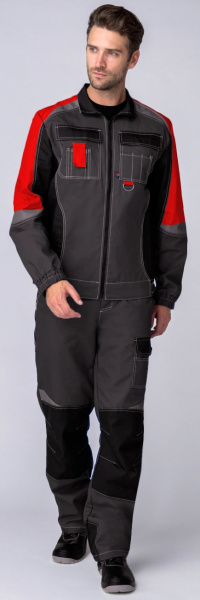 Костюм ФОРМУЛА IMP с ПК (серый/красный/черный)