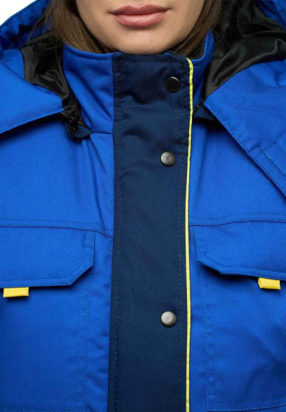 Костюм СЕВЕРНАЯ ШИРОТА женский зимний с ПК (синий/васильковый)