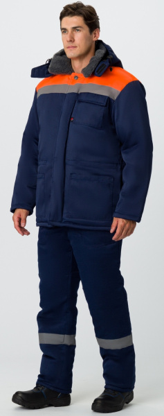 Костюм Т-УЛЬТРА-2 IMP зимний с ПК (т.синий/оранжевый)