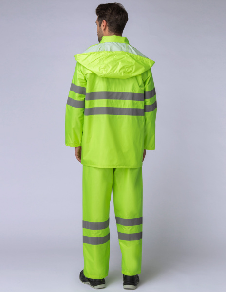 Костюм влагозащитный сигнальный СОП с БР (лимонный)
