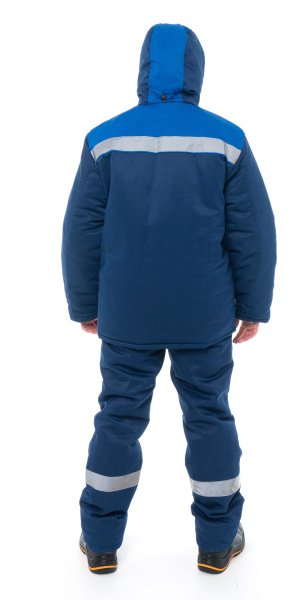 Костюм СТАНДАРТ ГРЕТА зимний с СОП с ПК (т.синий/васильковый)