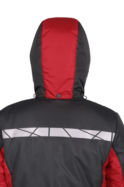 Куртка ВИРАЖ НЕО женская зимняя (т.серый/красный)