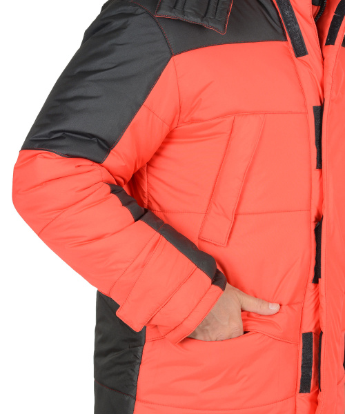 Куртка СИРИУС-ЕВРОПА зимняя (красный/черный)