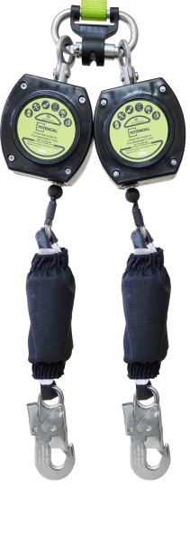 Блокирующее устройство 2 втягивающего типа двойное (трос) с КР-04