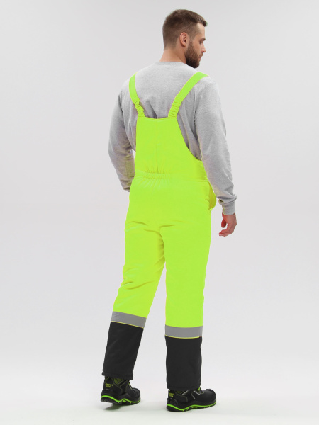 Костюм ДОРОЖНИК с укороченной курткой с ПК (лимонный/черный)