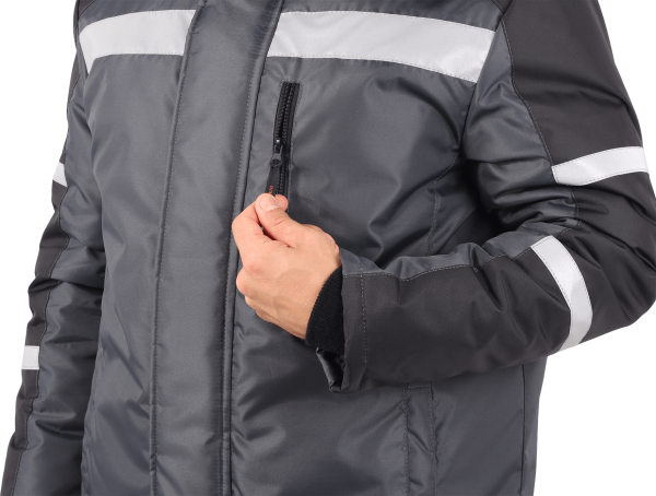 Костюм РОУД зимний с ПК (т.серый/черный)