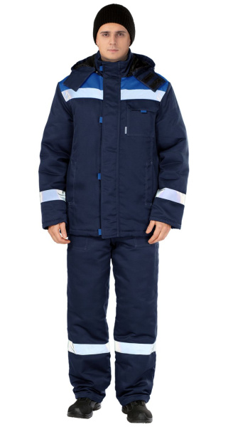 Костюм ТИМБЕР зимний с БР (синий/васильковый)