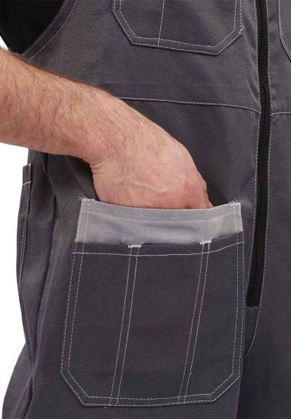 Полукомбинезон РОЛЬФ (т.серый/св.серый)