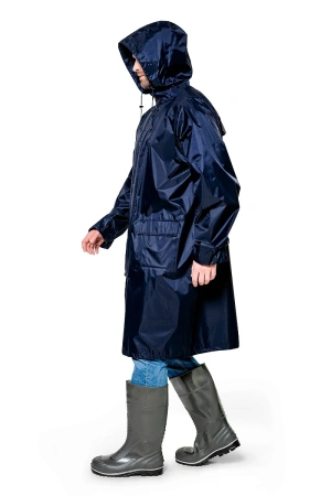 Плащ влагозащитный РЕЙН ПЭ/ПВХ (синий)