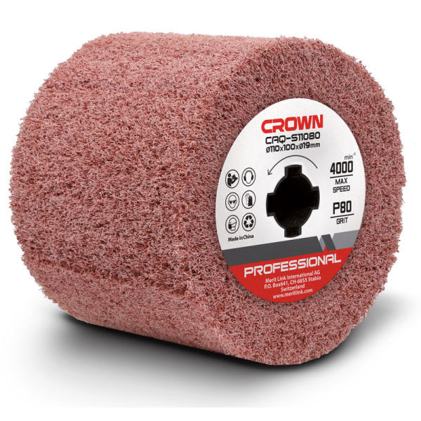 Абразивная щетка CROWN CAQ-S11080 зернистость P80