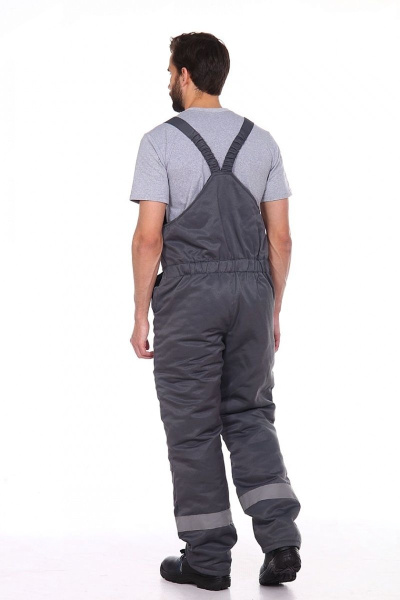 Костюм зимний с ПК (серый/св.серый/красный)