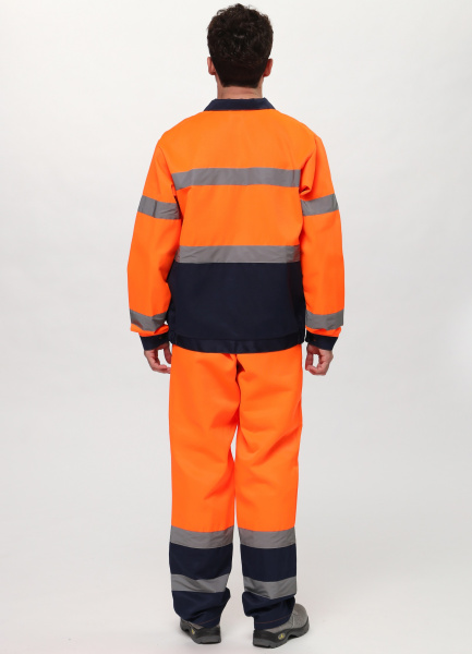 Костюм ДОРОЖНИК ОЛИМП с ПК (оранжевый/т.синий)