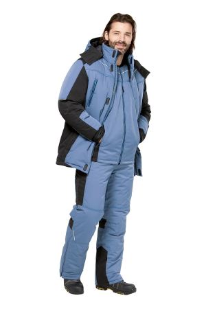 Костюм КРАНЦ-НОРД 4 зимний с БР и жилетом (маренго/черный/голубой) Костюм КРАНЦ-НОРД 4 зимний с БР и жилетом (маренго/черный/голубой)