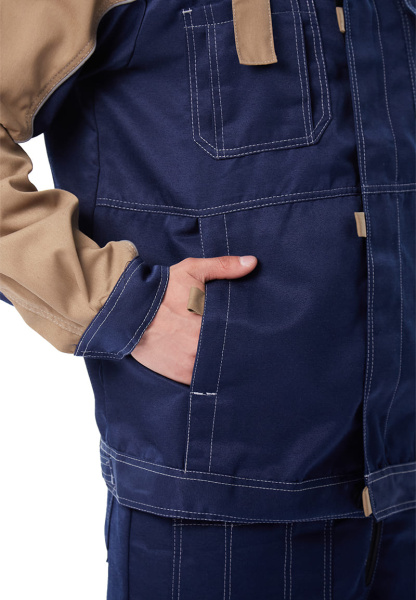 Костюм РОЛЬФ с ПК (т.синий/бежевый)