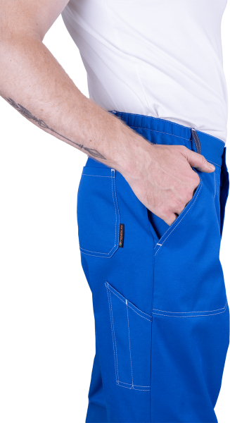 Костюм КМ-10 ЛЮКС летний с БР (василек/т.синий)