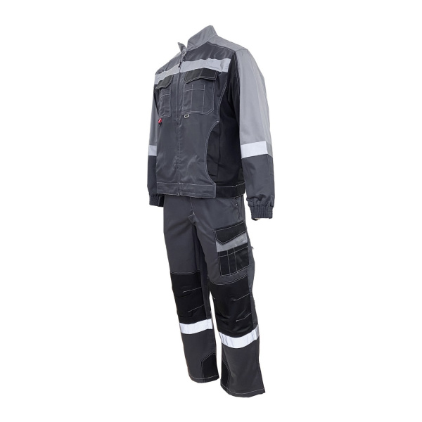 Костюм ФОРМУЛА КОТТОН ФБ1 с БР (т.серый/св.серый/чёрный)
