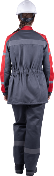 Костюм РОУД женский с БР (серый/красный)