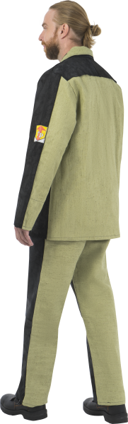 Костюм сварщика комб. 2 кл.защиты с БР (хаки/черный)