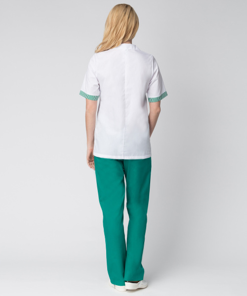 Костюм НАДЕЖДА женский с БР (зеленый/белый)