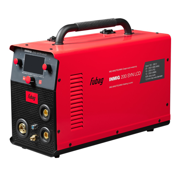 Сварочный полуавтомат FUBAG INMIG 200 SYN LCD (новый дисплей) с горелкой FB 250 3м (FB 250 Ergo 3м)