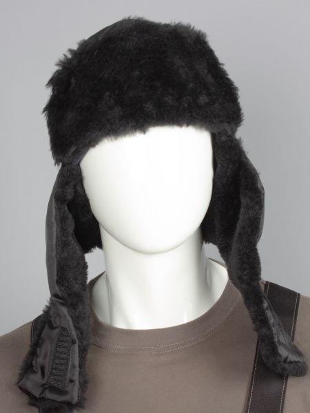 Шапка-ушанка ЕВРО (черный)