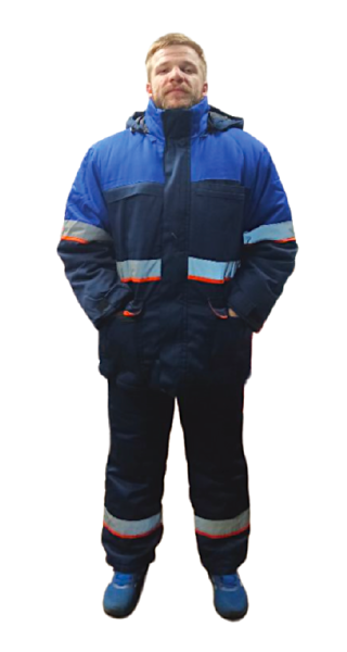 Костюм зимний 4 особый с ПК с СОП (т.синий/синий/оранжевый)