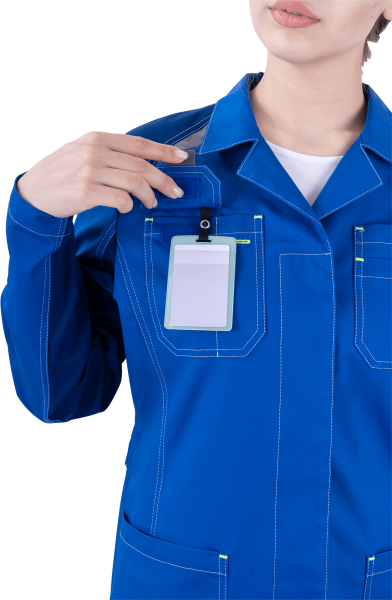 Халат ТУРБО SAFETY женский (василек/синий)