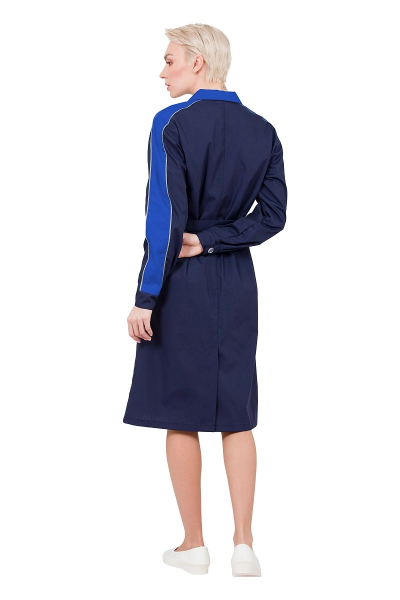 Халат ЖАСМИН женский (т.синий/василёк)