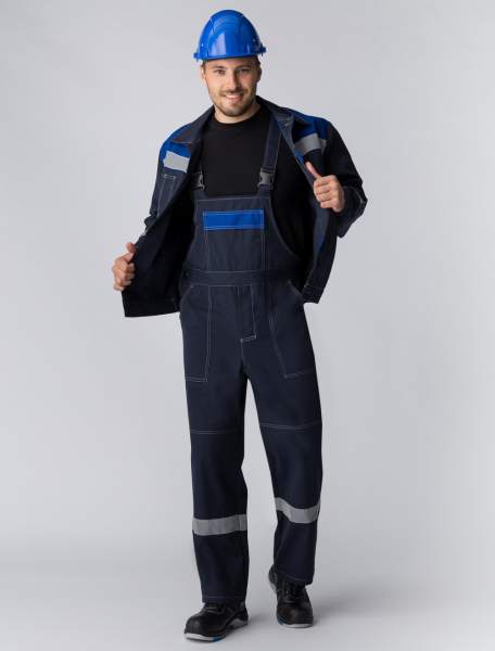 Костюм ЛИПЕЦК СОП с ПК (т.синий/васильковый)