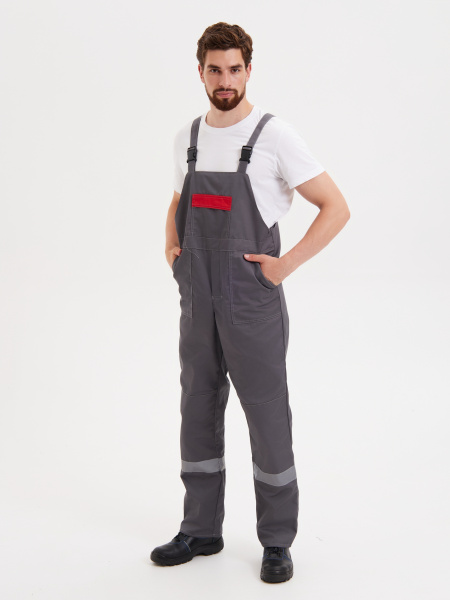 Костюм КОРПУС с ПК (т.серый/черный/красный)