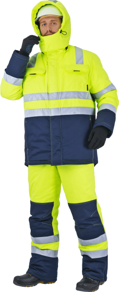 Костюм РЕФЛЕКТ-1 зимний с ПК (желтый/синий)