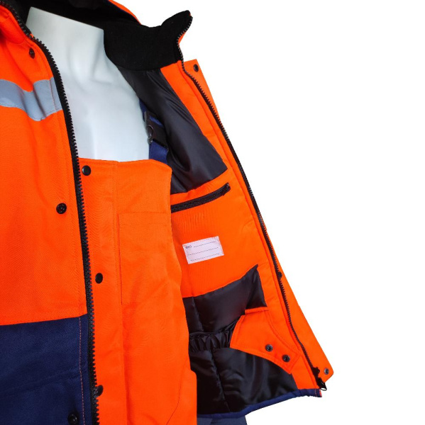 Костюм МЕТЕО зимний с ПК (оранжевый/синий)