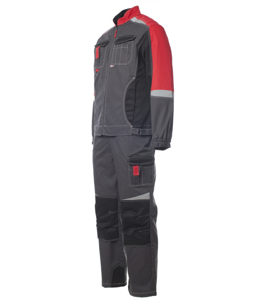 Костюм ФОРМУЛА балтекс 240 с ПК ЭТ (серый/красный/черный)