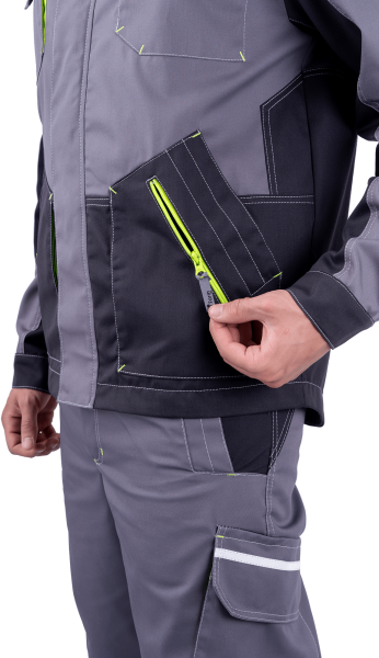Куртка ЭДВАНС (серый/т.серый/черный)