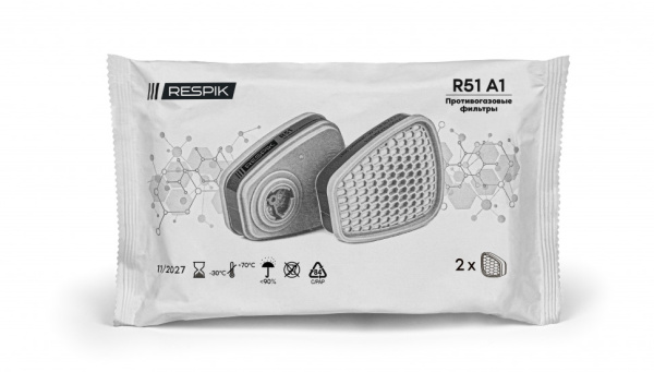 Фильтр противогазовый RESPIK® R51 А1 2 шт