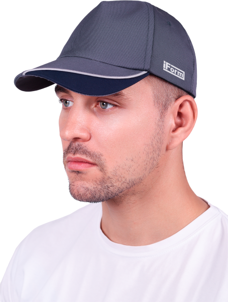 Бейсболка IFORM ИМПОРТ (серый/т.серый)