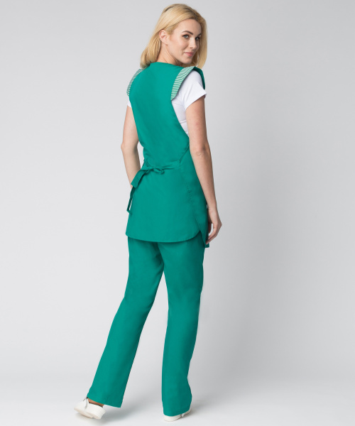 Костюм НАДЕЖДА женский с БР (зеленый/белый)