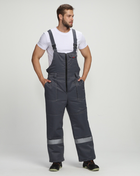 Костюм ФЛОФТ-2 NEW зимний с ПК (т.серый/св.серый)