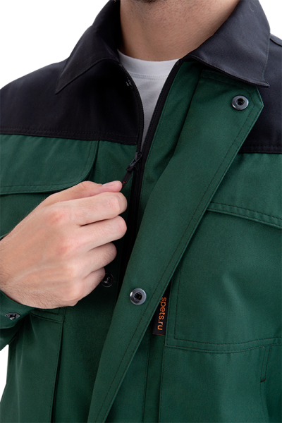 Костюм ТЕХНИК 2 с ПК (т.зеленый/черный)