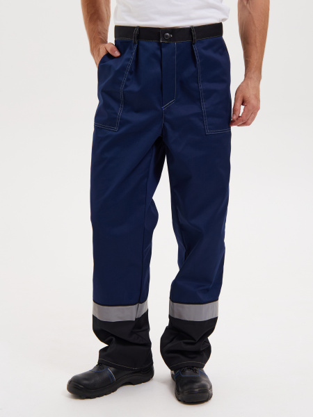 Костюм СИСТЕМА с БР (т.синий/черный/василек)