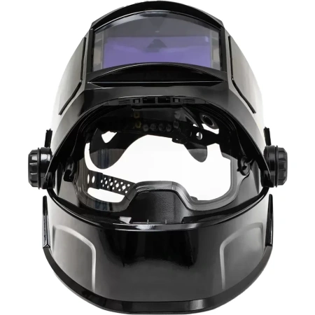 Маска сварщика КЕДР К-924 EXPERT dual в разобраном виде (черный)